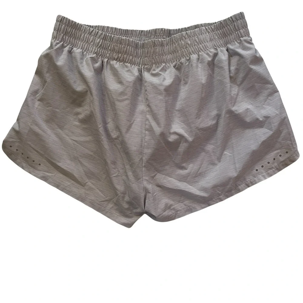 asics Women's‎ Size XL Gray Athletic Shorts Lined Running Heathered Lightweight